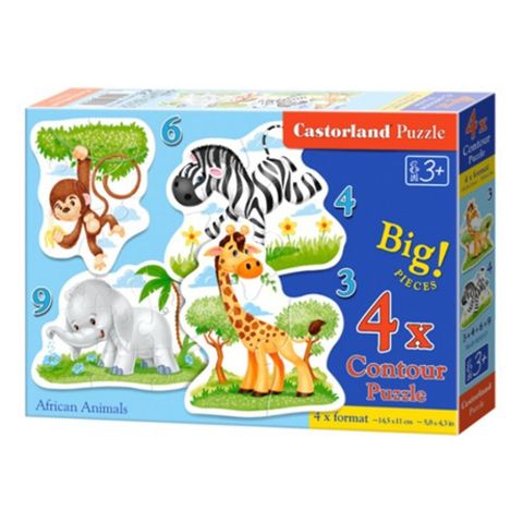  Đồ chơi Xếp hình Puzzle Chủ Đề African Animals Castorland B005017 