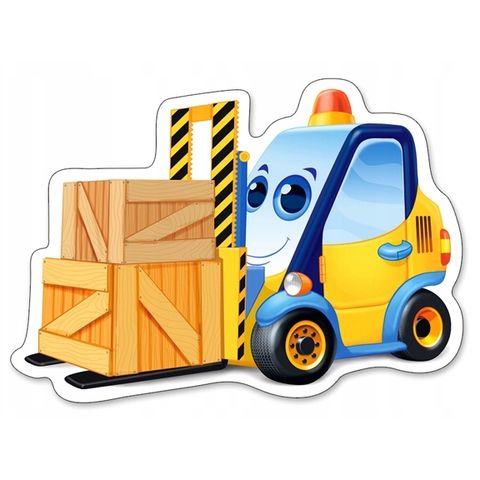  Xếp hình Puzzle Chủ đề Funny Building Machines B005024 