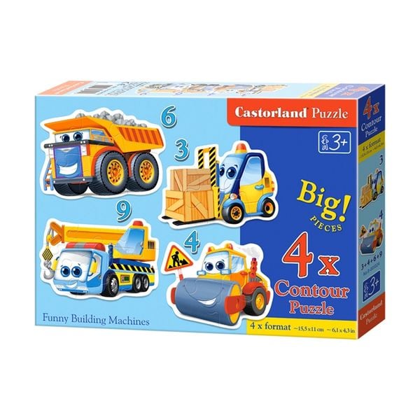 Xếp hình Puzzle Chủ đề Funny Building Machines B005024