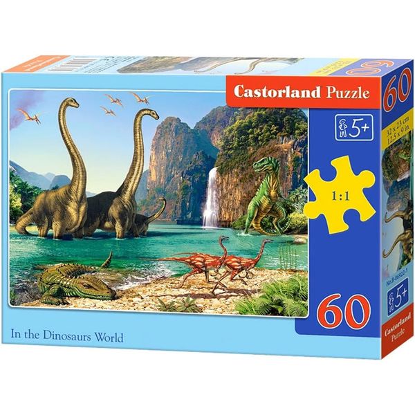 Xếp hình Puzzle Chủ đề In the Dinosaurus World 60 mảnh Castorland