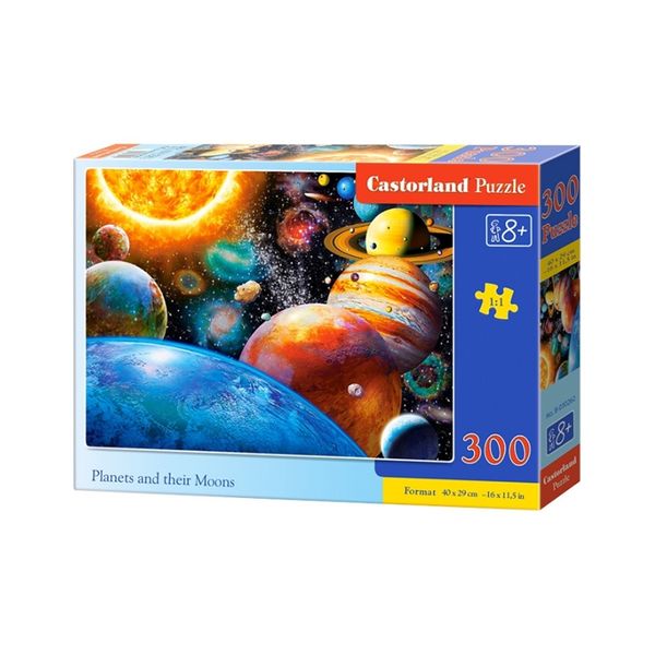 Xếp hình puzzle các hành tinh và các mặt trăng của họ 300 mảnh CASTORLAND B-030262