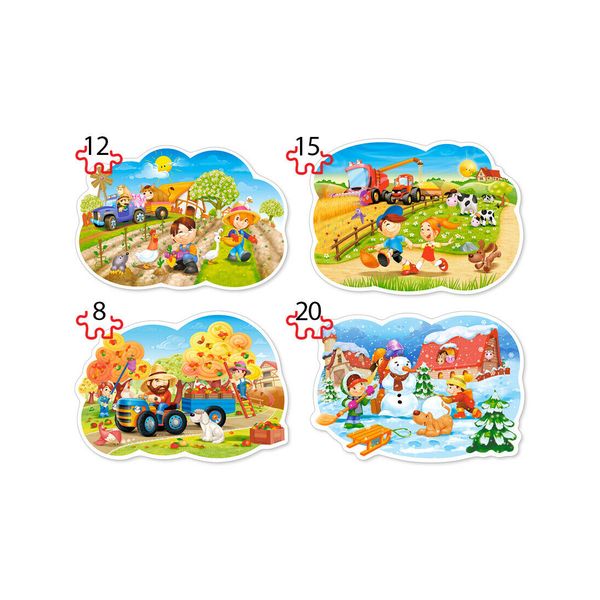 Tranh ghép Bốn Mùa Trong Năm 4 bộ 8/12/15/20 mảnh CASTORLAND