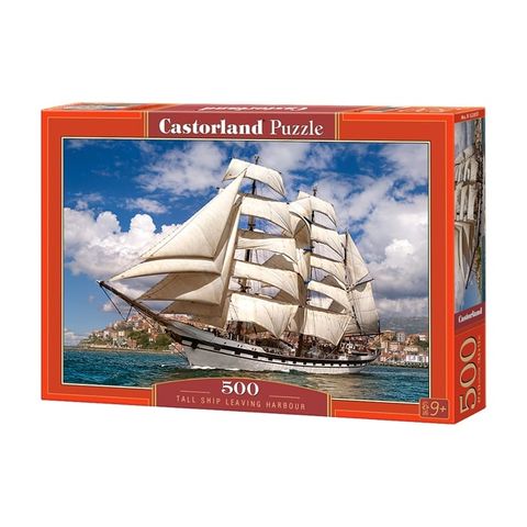  Tranh ghép hình puzzle 500 mảnh Tall Ship Leaving Harbour Castorland 