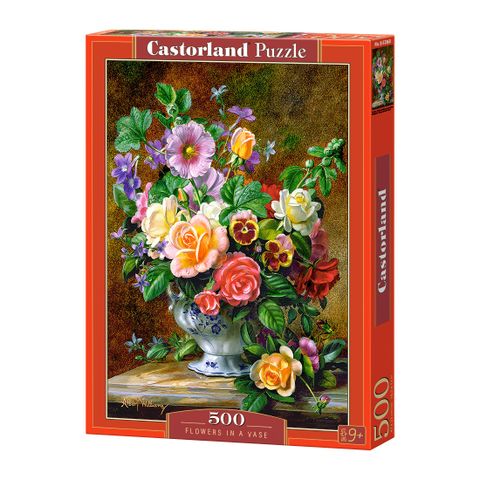  B52868 23win08 com xếp hình puzzle chủ đề Flowers in a VaseCastorland 500 mảnh 