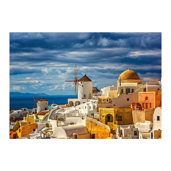 Tranh ghép hình puzzle 500 mảnh Santorini Castorland