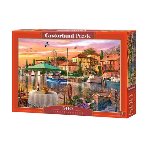  Tranh ghép hình puzzle 500 mảnh Sunset Habour Castorland 