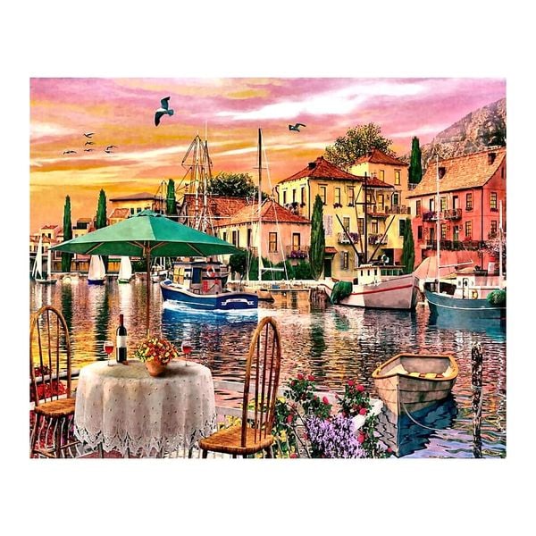 Tranh ghép hình puzzle 500 mảnh Sunset Habour Castorland