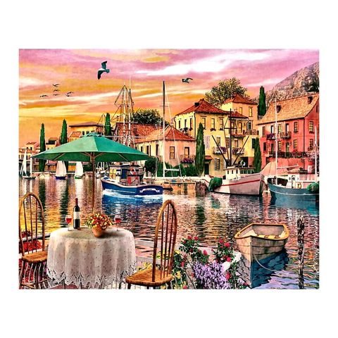  Tranh ghép hình puzzle 500 mảnh Sunset Habour Castorland 