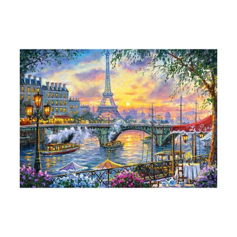  Tranh ghép hình puzzle 500 mảnh Tea time in Paris Castorland 