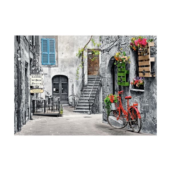 Xếp hình puzzle con hẻm nhỏ quyến rũ bên chiếc xe đạp màu đỏ 500 mảnh CASTORLAND B-53339