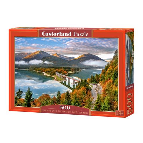  Xếp hình puzzle bình minh trên hồ Sylvenstein, Đức 500 mảnh CASTORLAND B-53353 