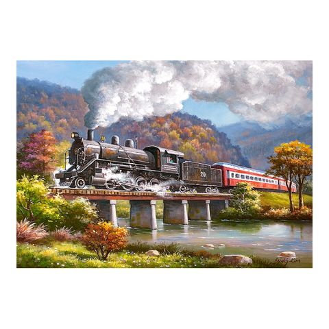  Xếp hình puzzle đoàn tàu sắt 500 mảnh CASTORLAND B-53452 