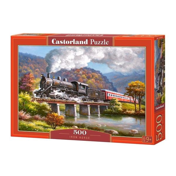 Xếp hình puzzle đoàn tàu sắt 500 mảnh CASTORLAND B-53452