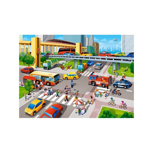 Xếp hình puzzle sự nhộn nhịp của thành phố 70 mảnh CASTORLAND B-070039