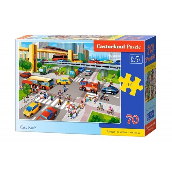 Xếp hình puzzle sự nhộn nhịp của thành phố 70 mảnh CASTORLAND B-070039