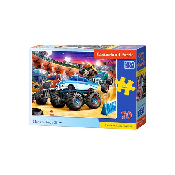 Xếp hình puzzle buổi trình diễn của xe tải quái vật 70 mảnh CASTORLAND B-070077