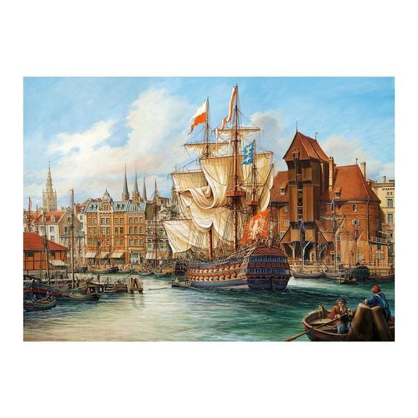 Tranh ghép hình puzzle 1000 mảnh The Old Gdansk Castorland