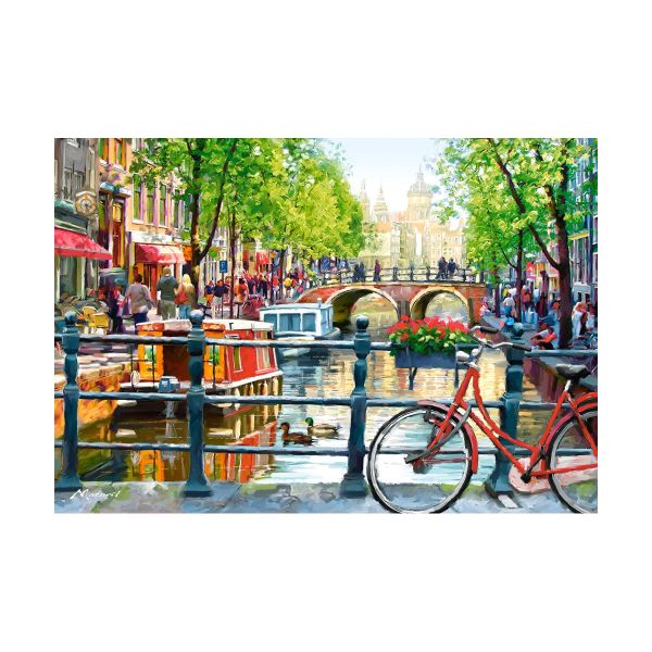 Tranh ghép hình puzzle 1000 mảnh Amsterdam Landscape Castorland