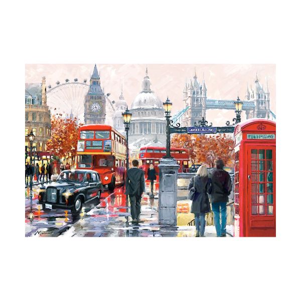 Tranh ghép hình puzzle 1000 mảnh London Collage Castorland