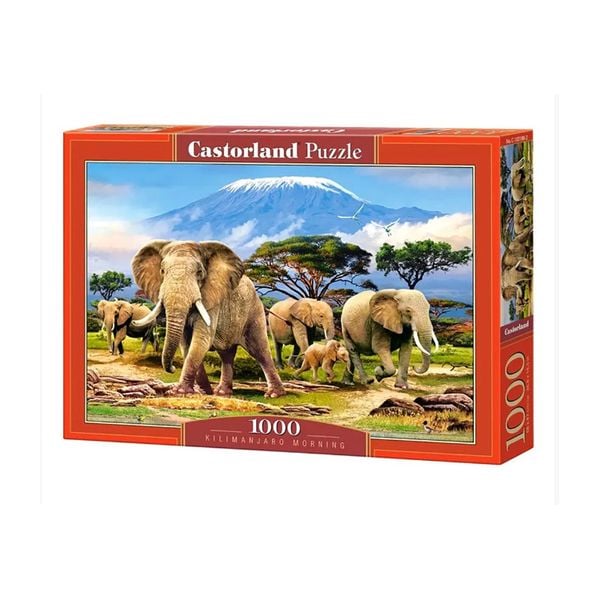 Xếp hình puzzle buổi sáng ngọn núi Kilimanjaro 1000 mảnh CASTORLAND C-103188