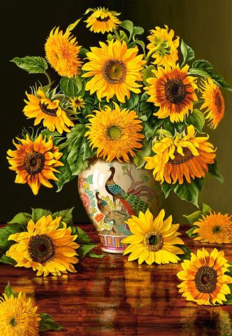  Đồ chơi Xếp Hình Puzzle Chủ đề Sunflower 1000 mảnh Castorland C1038432 