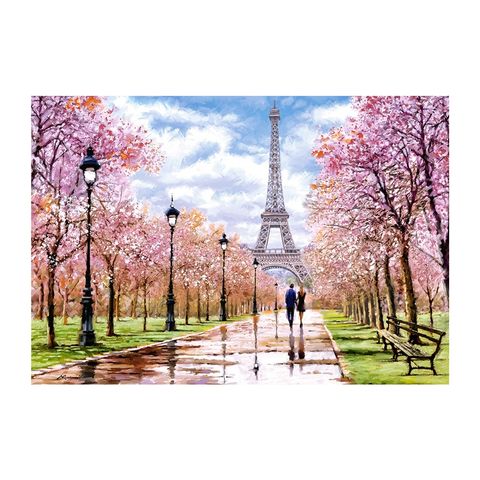  Tranh ghép hình puzzle 1000 mảnh Romantic Walks in Paris Castorland 