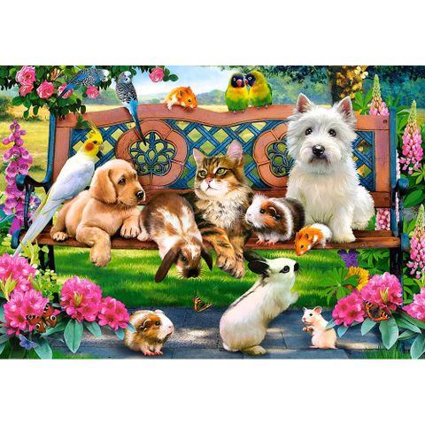  Xếp hình puzzle Pets in the Park 1000 mảnh CASTORLAND C-104406 