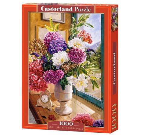  Xếp hình puzzle tranh tĩnh vật hoa cẩm tú cầu 1000 mảnh CASTORLAND C-104444 