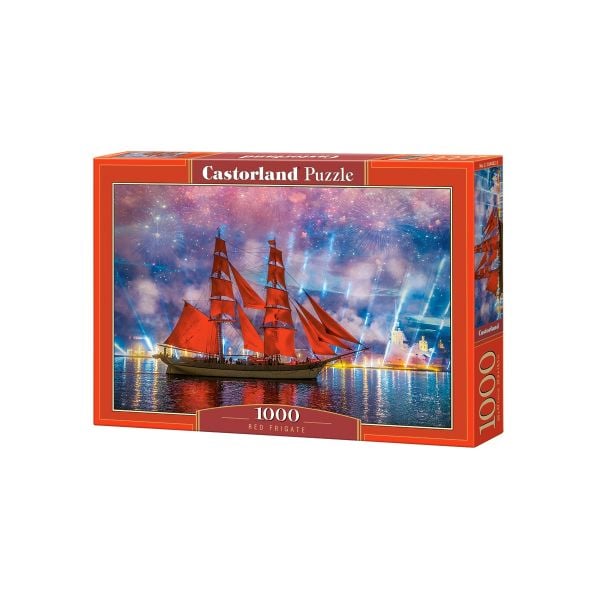 Tranh ghép hình puzzle 1000 mảnh Red Frigate Castorland
