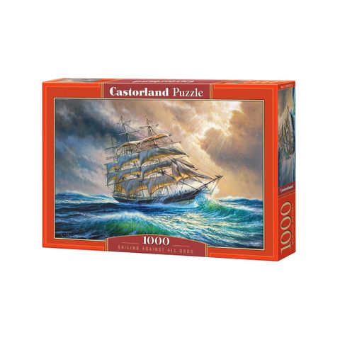 Tranh ghép hình puzzle 1000 mảnh Sailing Against All Odds Castorland 