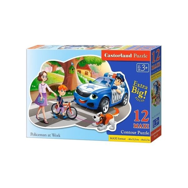 Xếp hình Puzzle Cảnh Sát 12 mảnh Maxi CASTORLAND B-120215