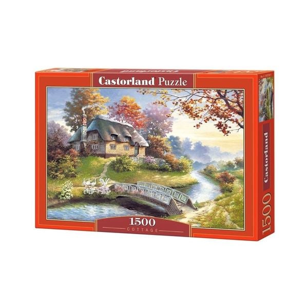 Xếp hình puzzle ngôi nhà gỗ ven sông 1500 mảnh CASTORLAND C-150359