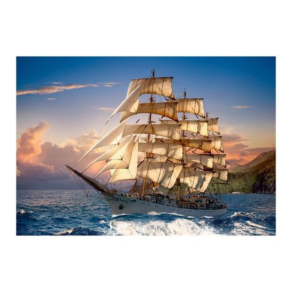 Tranh ghép hình puzzle 1500 mảnh Sailing at Sunset Castorland