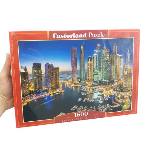  Xếp hình Puzzle Các Tòa Tháp Chọc Trời ở Dubai 1500 mảnh CASTORLAND C-151813 