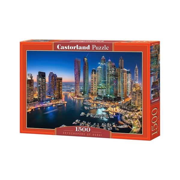 Xếp hình Puzzle Các Tòa Tháp Chọc Trời ở Dubai 1500 mảnh CASTORLAND C-151813