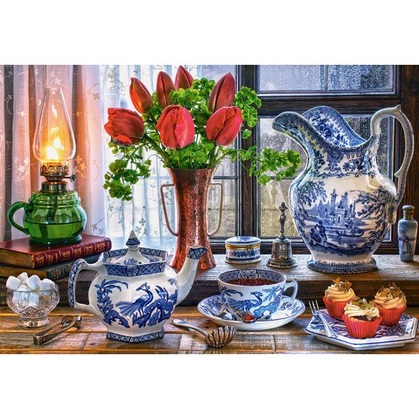 Xếp hình Puzzle Tranh Tĩnh Vật Hoa Tulip 1500 mảnh CASTORLAND C-151820