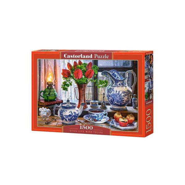 Xếp hình Puzzle Tranh Tĩnh Vật Hoa Tulip 1500 mảnh CASTORLAND C-151820