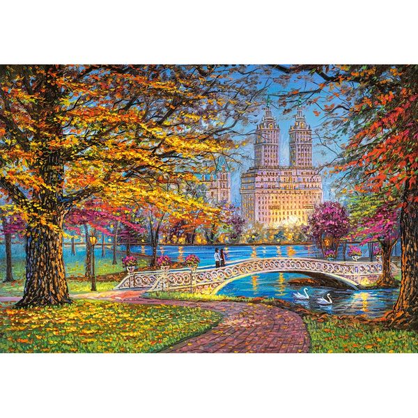 Xếp hình Puzzle Autumn Stroll, Central Park 1500 mảnh CASTORLAND