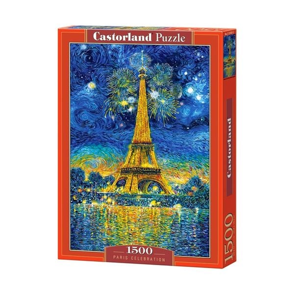 Tranh ghép hình puzzle 1500 mảnh Paris Celebration Castorland