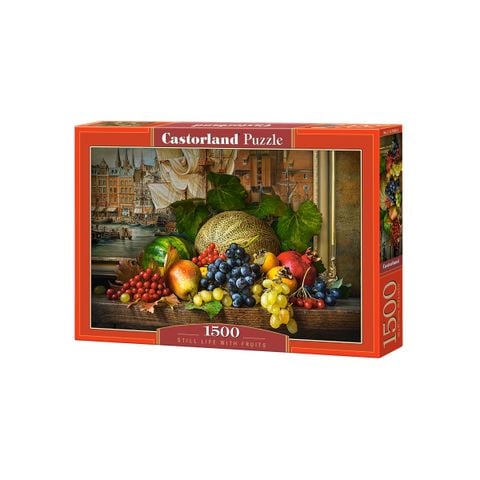  C151868 Xếp hình puzzle Still Life with Fruits 1500 mảnh Castroland 