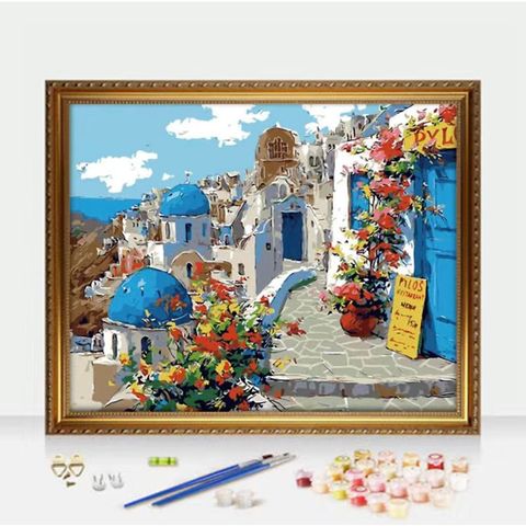  Xếp hình Puzzle Chủ đề Spring in Santorini 2000 mảnh Castorland C2006032 