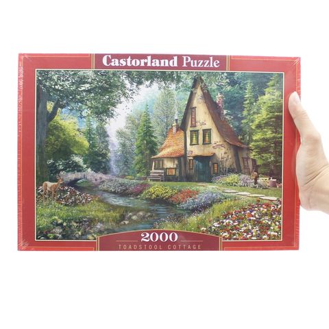 Tranh ghép hình puzzle 2000 mảnh Toadstool Cottage Castorland 