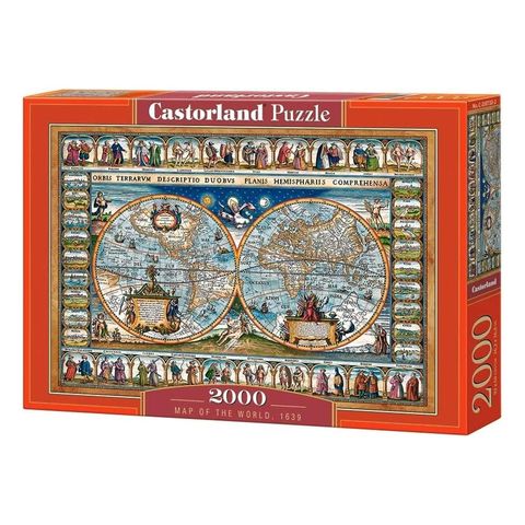  Xếp hình puzzle Map of the world, 1639 2000 mảnh CASTORLAND C-200733 