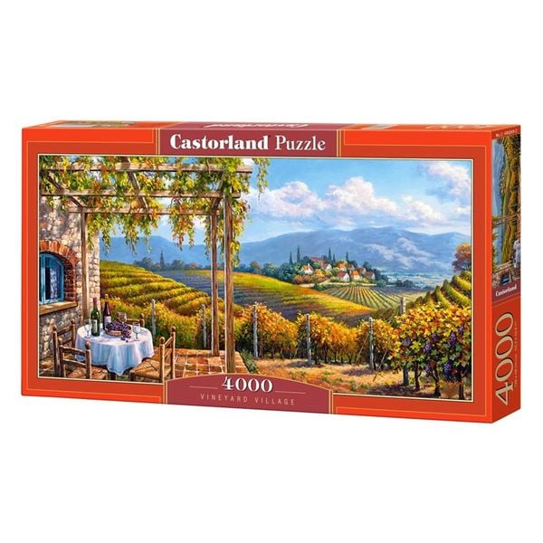 Tranh ghép hình puzzle 4000 mảnh Vineyard Village Castorland