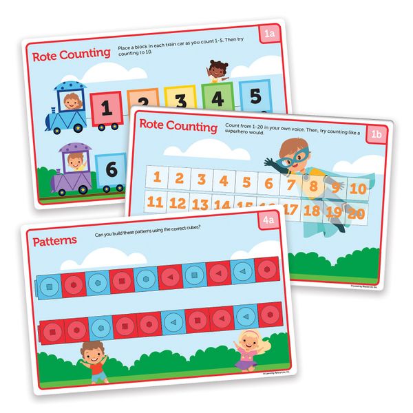  Learning Resources MathLink Cubes PreK Activity Set 