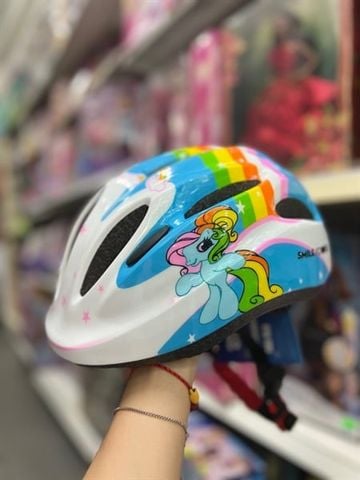  Mũ bảo hiểm protec Pony trắng xanh sz M 
