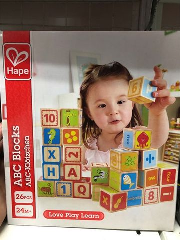  Đồ Chơi Hình Khối Hape ABC Blocks E0419A 