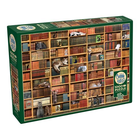  Bộ xếp hình puzzle 1000 miếng Cobble Hill Puzzle The Cat Library 