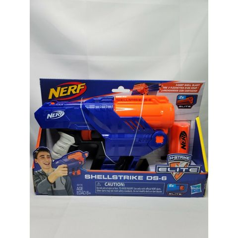  Nerf Elite Shellstrike DS-6 Blaster In Multicolor 