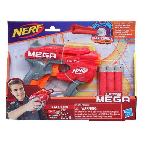  Đồ chơi vận động E6182 Nerf Mega Talon Blaster Red 